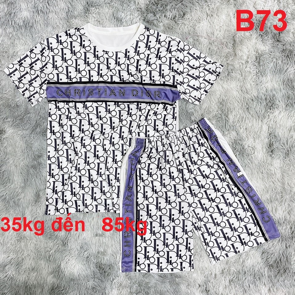 Đồ bộ nam hè Versace nâu, Bộ hè bé trai lớn chất thun lạnh mặc nhà co giãn không bai xù rất nhiều mẫu rẻ đẹp