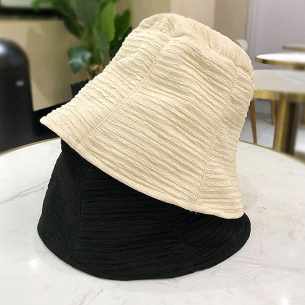 Mũ Bucket Chất Liệu Cotton Chống Nắng Ngoài Trời Cho Nam Và Nữ