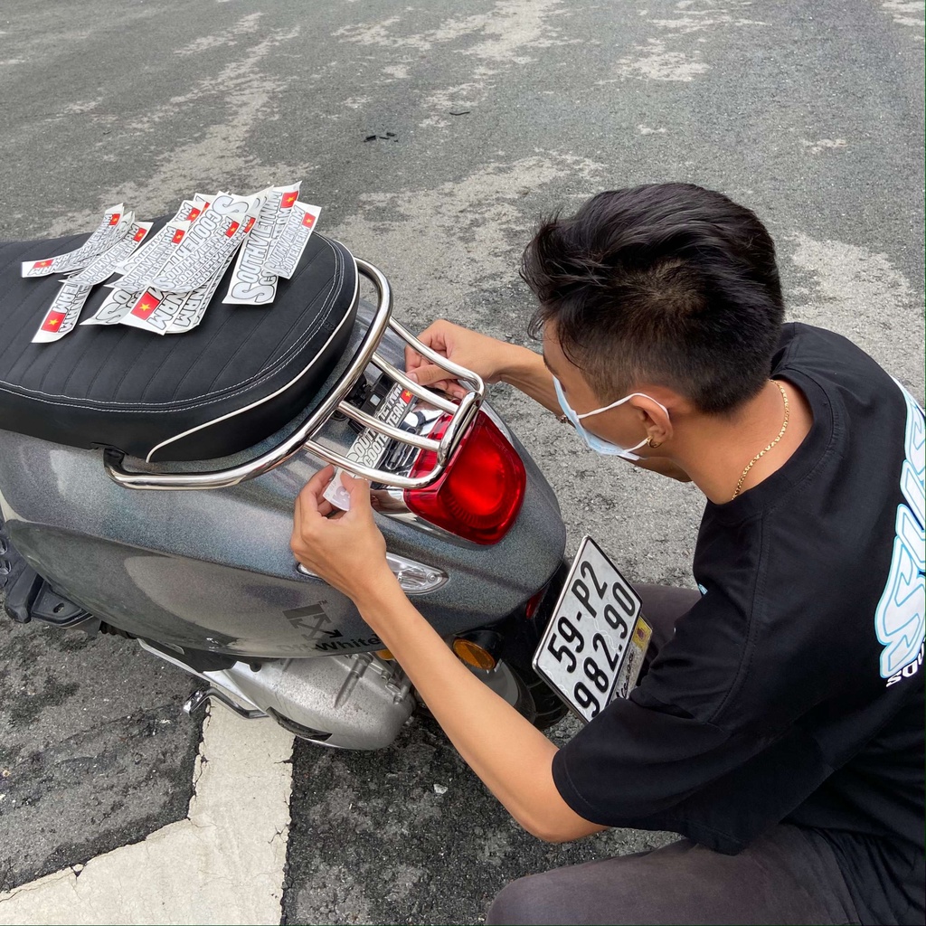 Combo 2 Tem Chính Hãng SouthVietnamScooterTeam