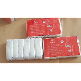LỐC 10 GÓI QUẦN LÓT COTTON NARIS DÙNG 1 LẦN ( LOẠI 1)