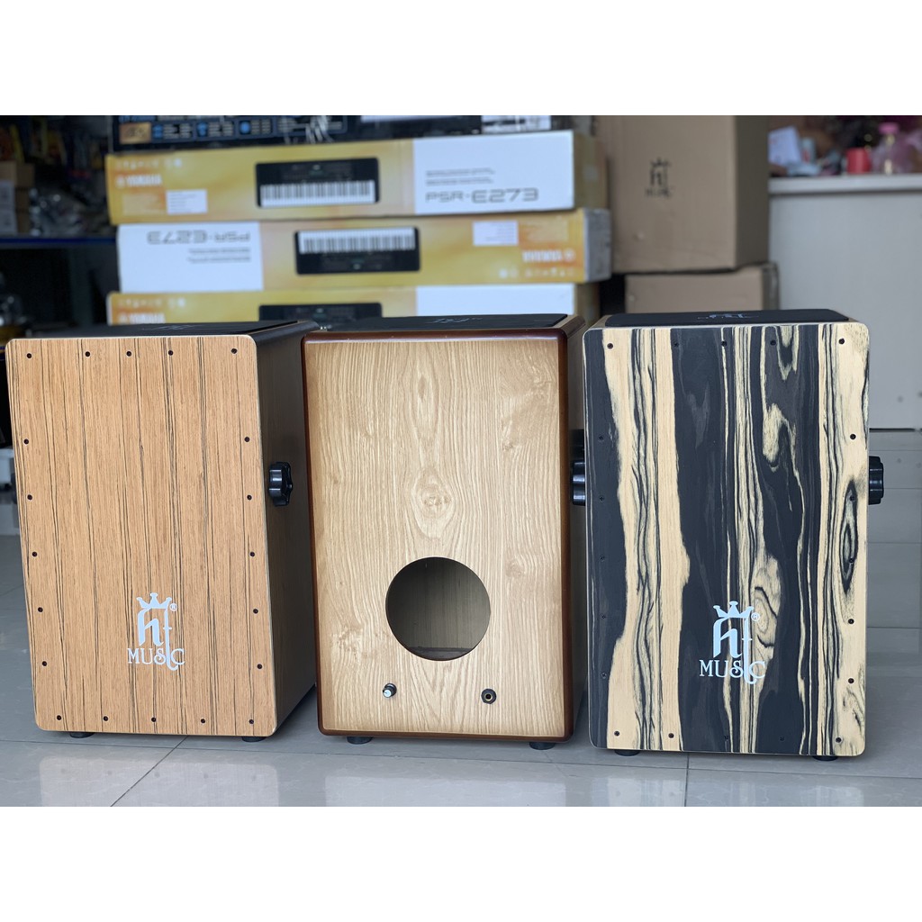 Trống Cajon HT Music Gỗ Sồi Có EQ