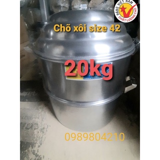 Chõ đồ xôi 13kg gạo size 42 Mạnh Hùng,chõ hấp xôi,bánh,rau..hàng dày dặn ,sáng ,bóng(CHÍNH HÃNG )MADE VIỆT NAM