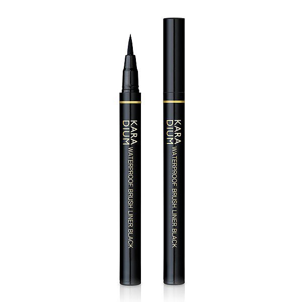 Bút Kẻ Viền Mắt Karadium Waterproof Brush Liner / Eyeliner Pen Black 0.55g