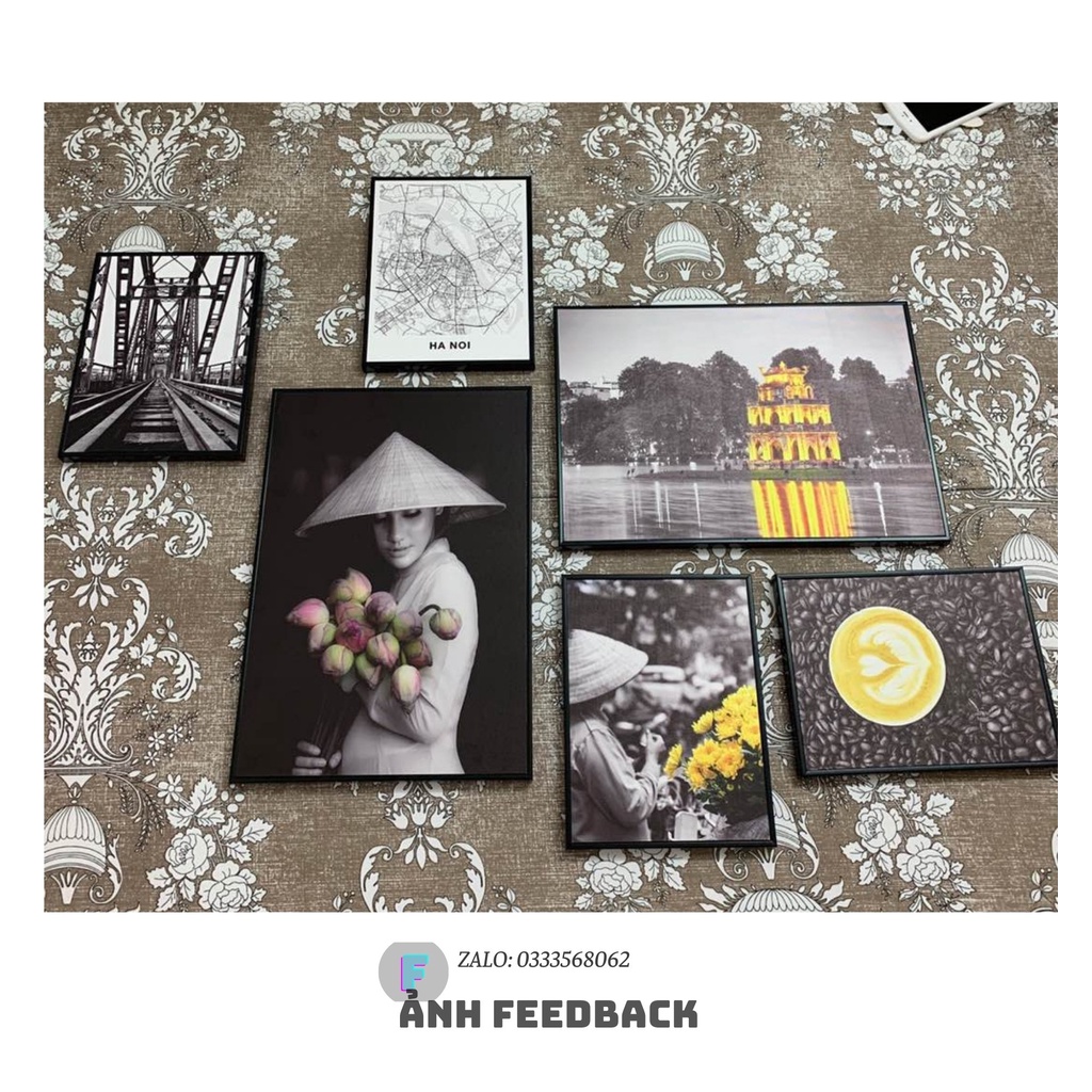BỘ CỠ ĐẠI,Tranh Treo Tường Canvas, Tranh Decor Phòng ngủ,phòng khách,cầu thang đẹp⚡FREE SHIP⚡Bộ 6 giá rẻ