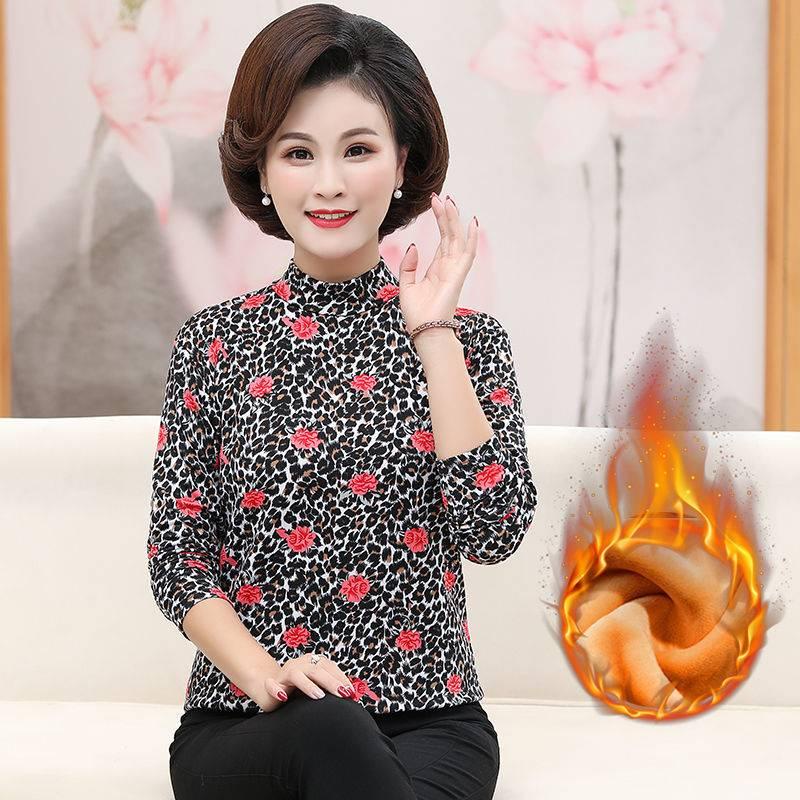 Áo thun tay dài thời trang cho phụ nữ trung niên