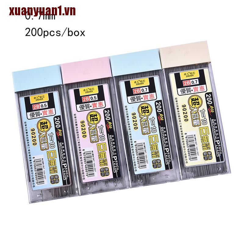 Hộp 200 Ngòi Chì Graphite 2B Cho Bút Chì Bấm