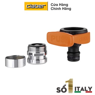 Đầu Nối Vòi Nước Lavabo CLABER 8587 [made in Italy], Chất Liệu Nhựa ABS Và Inox, Ren Trong 24mm, Ren Ngoài 22mm