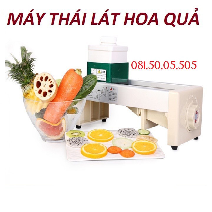 Máy thái lát hoa quả - Máy cắt lát hoa quả theo các mức tự chọn - Thiết bị trà chanh