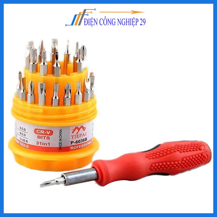 Bộ Tua Vít Đa Năng 31 đầu - Hộp Tròn