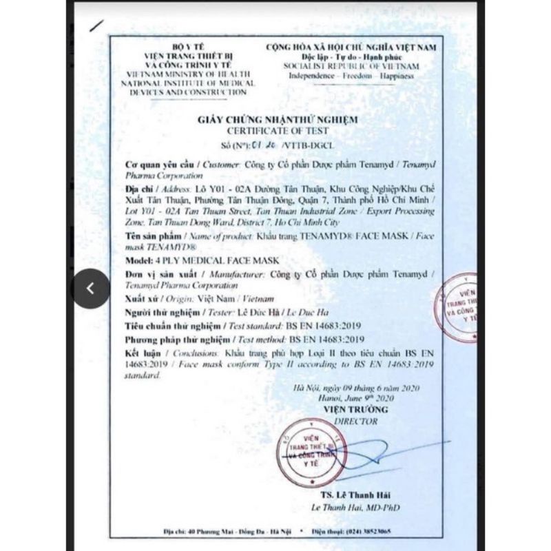  Khẩu trang N95 Tenamyd FM Khẩu trang 5 lớp kháng khuẩn - Chứng nhận FDA | BigBuy360 - bigbuy360.vn
