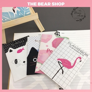 Sổ Tay Ghi Chép- Handmade- Cute Mini Có Dòng Kẻ Được Chọn Mẫu In Hình Xinh Xắn