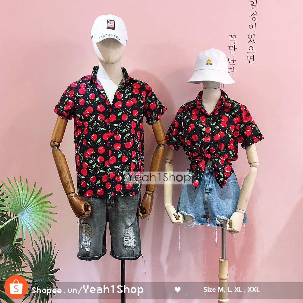 [Yeah1Shop]- Áo sơ mi trái cây 05 (có size to) - SMTC