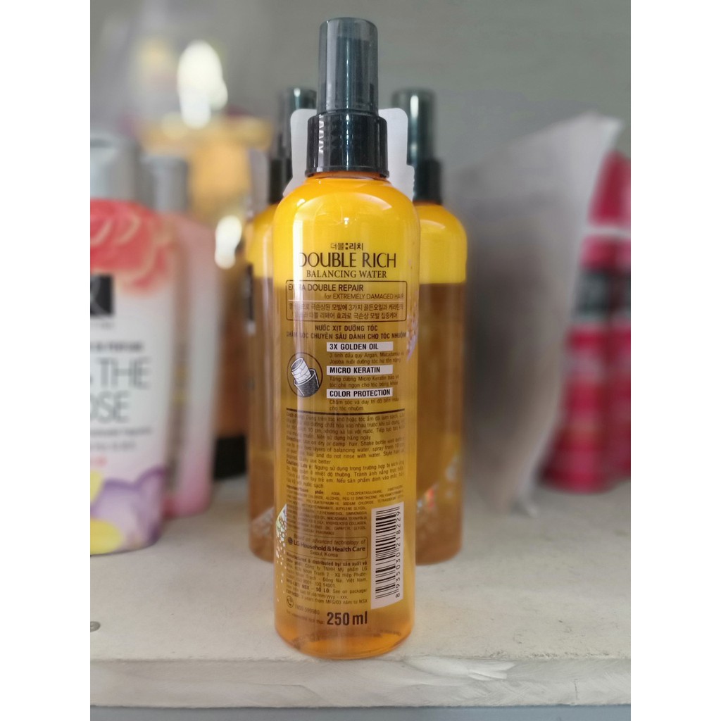NƯỚC XỊT DƯỠNG TÓC NHUỘM DOUBLE RICH 250ML | HEYCOS