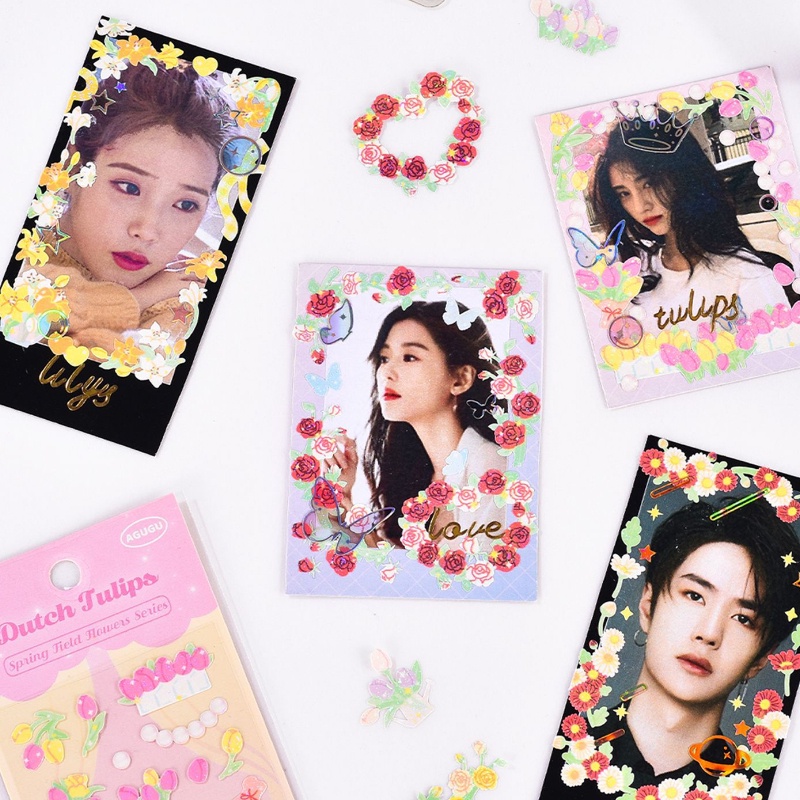 PeachSticker Dán Trang Trí Sổ Tay/Điện Thoại/Sổ Tay/Album/Điện Thoại Hình Hoa Mùa Xuân 16 Kiểu Sáng Tạo