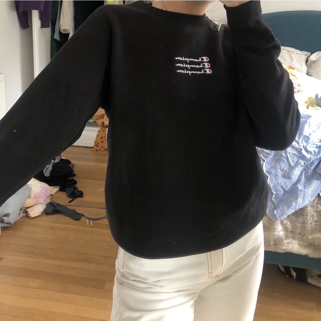 Áo nỉ sweater Champion UO Exclusive Triple Script Logo 113296  113042