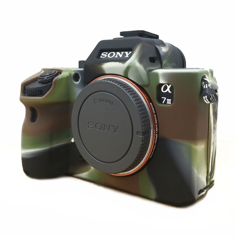 Bao Silicone Máy Ảnh Sony A7iii, A7m3, A7r3 - Loại xịn siêu khít, không cấn nút