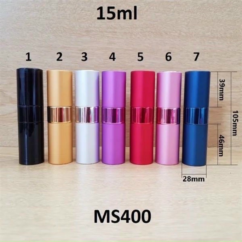 CHAI LỌ CHIẾT NƯỚC HOA NẮP XOÁY 15ML