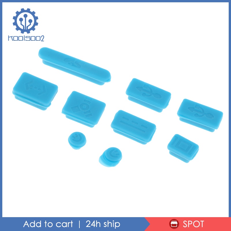 Nút Bịt Chống Bụi Cho Lỗ Cắm Tai Nghe / Máy Tính / Laptop Bằng Silicone Koolsoo2