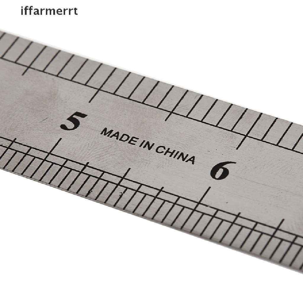 Thước Đo Hai Mặt Bằng Thép Không Gỉ 15-30cm
