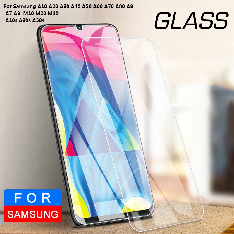 Kính cường lực 1 + 6T bảo vệ màn hình thích hợp cho Samsung A20 A30 A40 A50 A60 A70 A80 A90 A7 A9 A10 M10 M20 M30