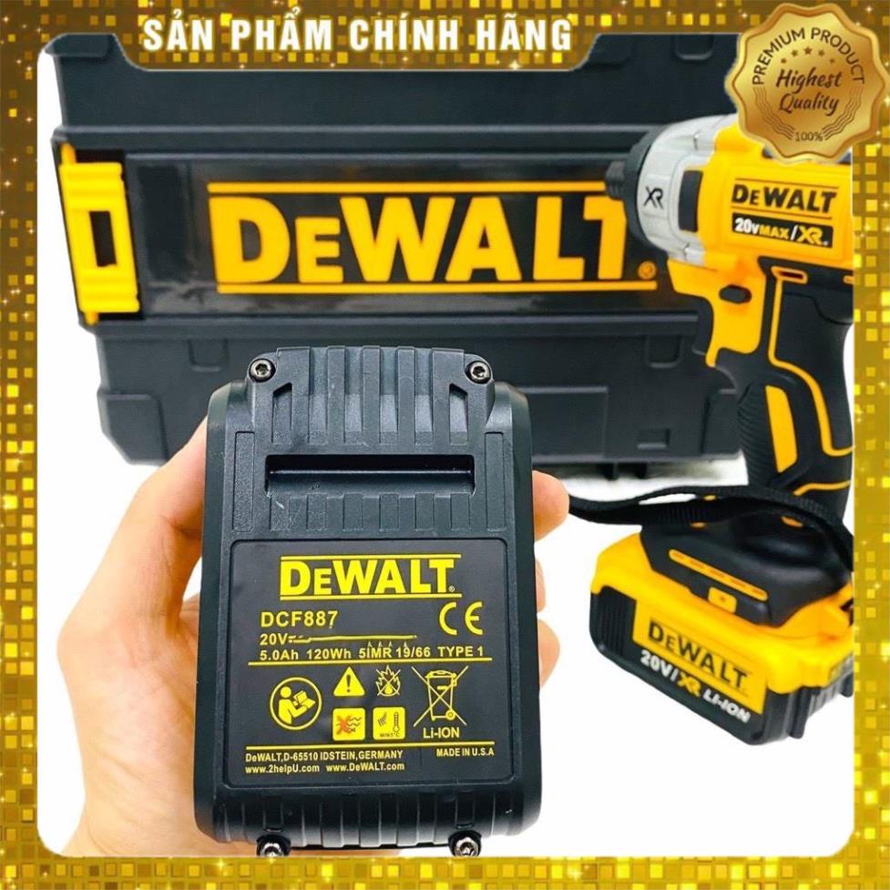Máy Khoan Pin  - Máy Siết Bulong Dewalt 20V DCF-887, Động Cơ Không ChổI Than Hàng Cao Cấp /
