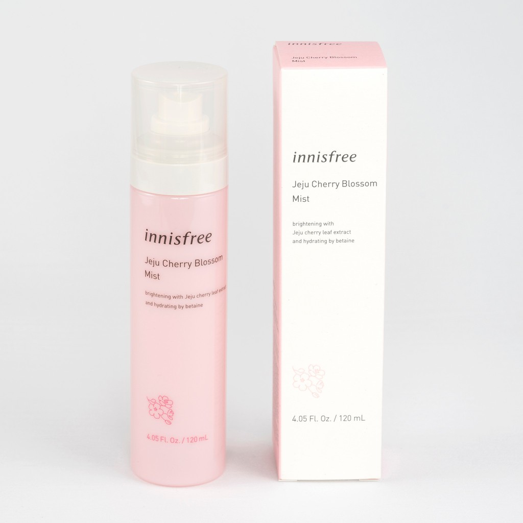 Xịt Khoáng Làm Sáng Da, Dưỡng Ẩm Chiết Xuất Hoa Anh Đào Innisfree Jeju Cherry Blossom Mist 120ml | BigBuy360 - bigbuy360.vn