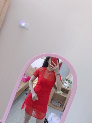 Váy ren thiết kế (có đệm ngực)