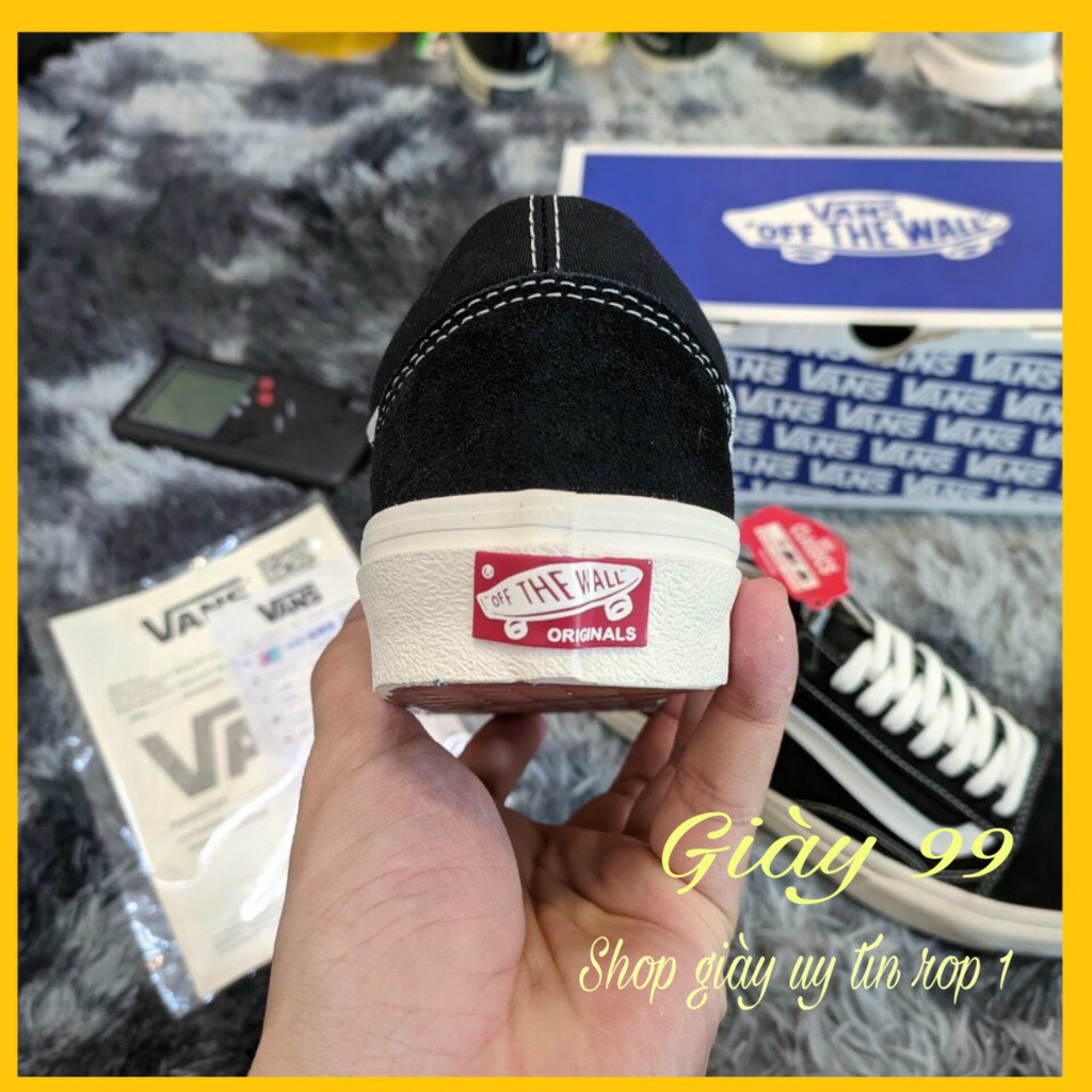 [Hot Trend] Giày thể thao van vault old skool đen kẻ tráng nhung ni cao cấp -  Trang Anh Fashion