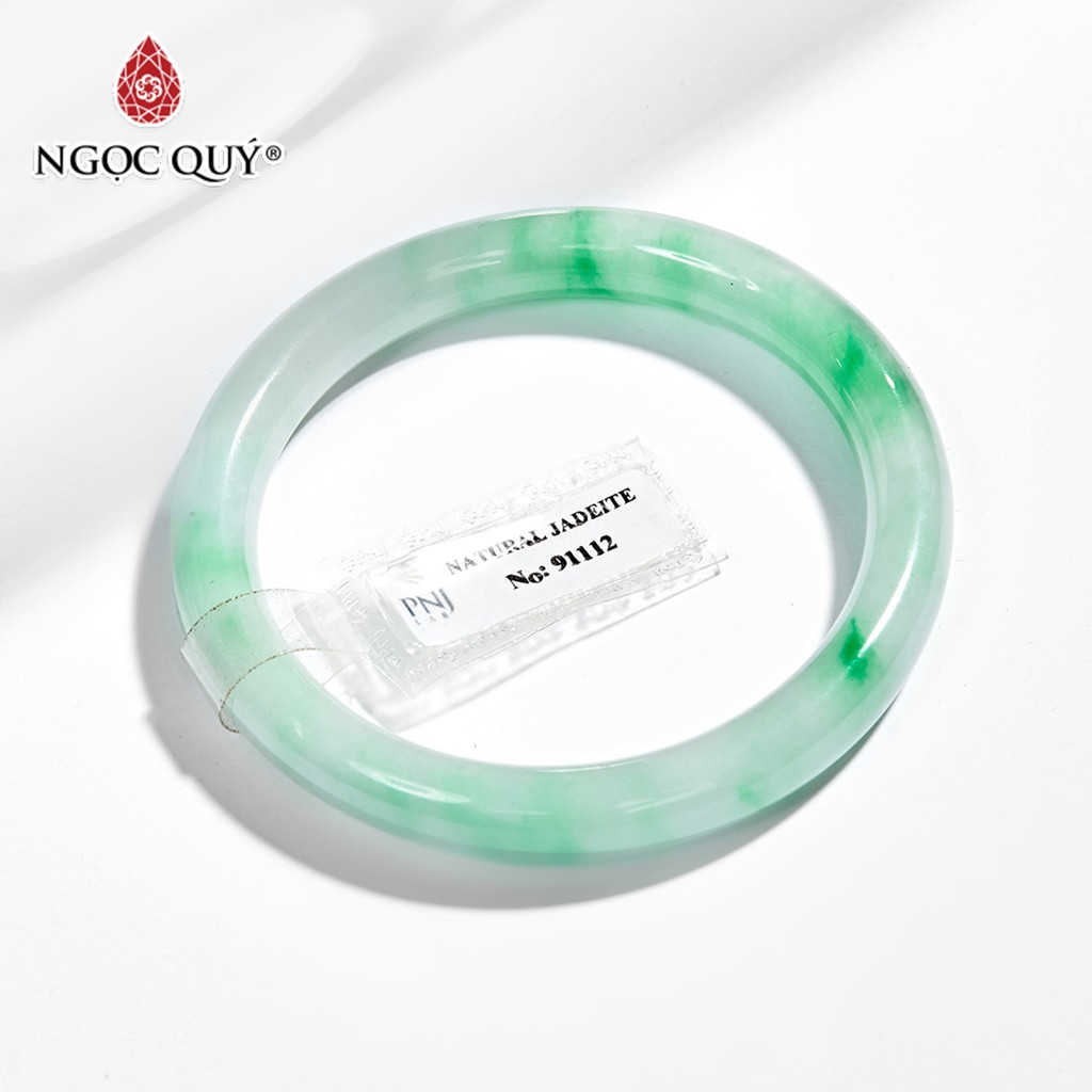 Vòng tay liền khối cẩm thạch AAA - jadetie Mệnh Hỏa , Mộc - Ngọc Quý