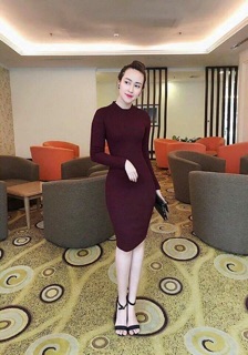 Váy body dài tay