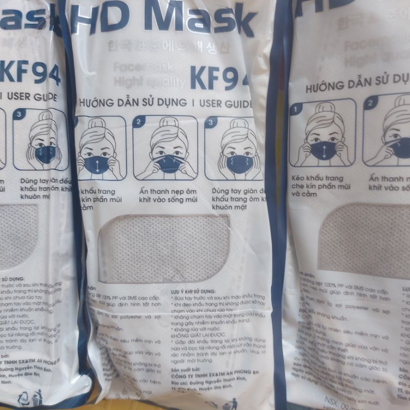 10 cái Khẩu Trang KF 94 Kháng Khuẩn Thương hiệu An Phong