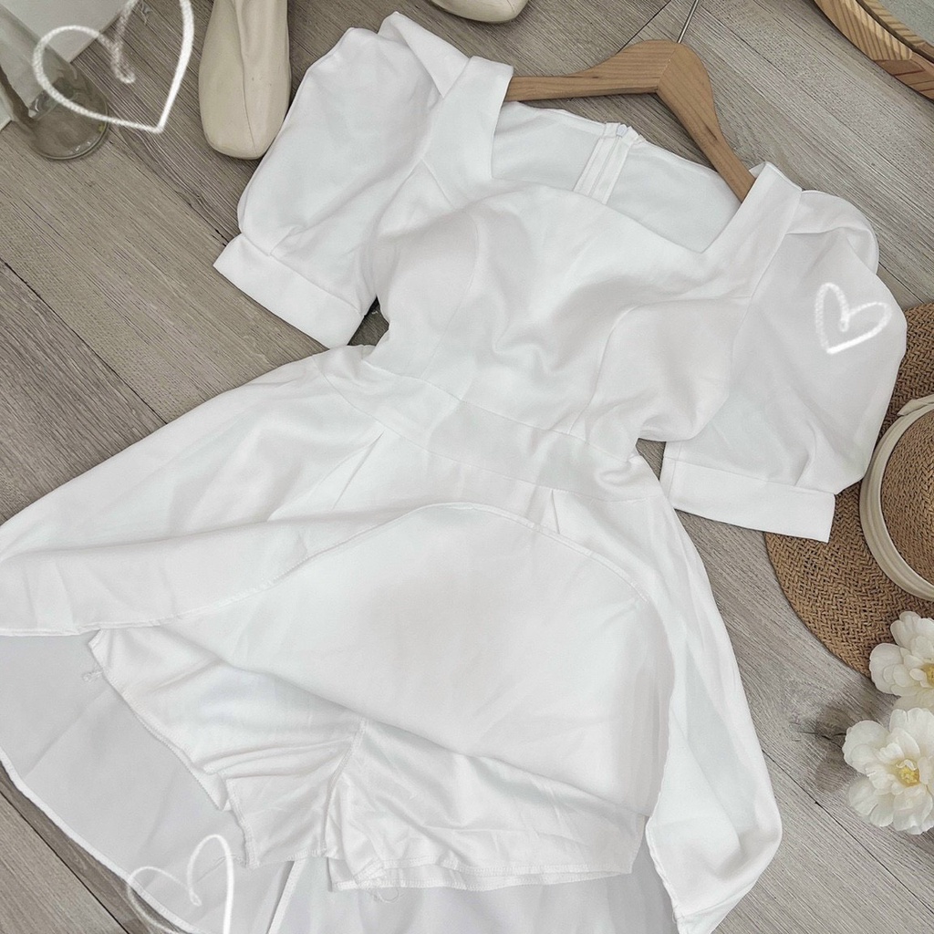 Đầm Phi Xoè Cổ U Siêu Đẹp