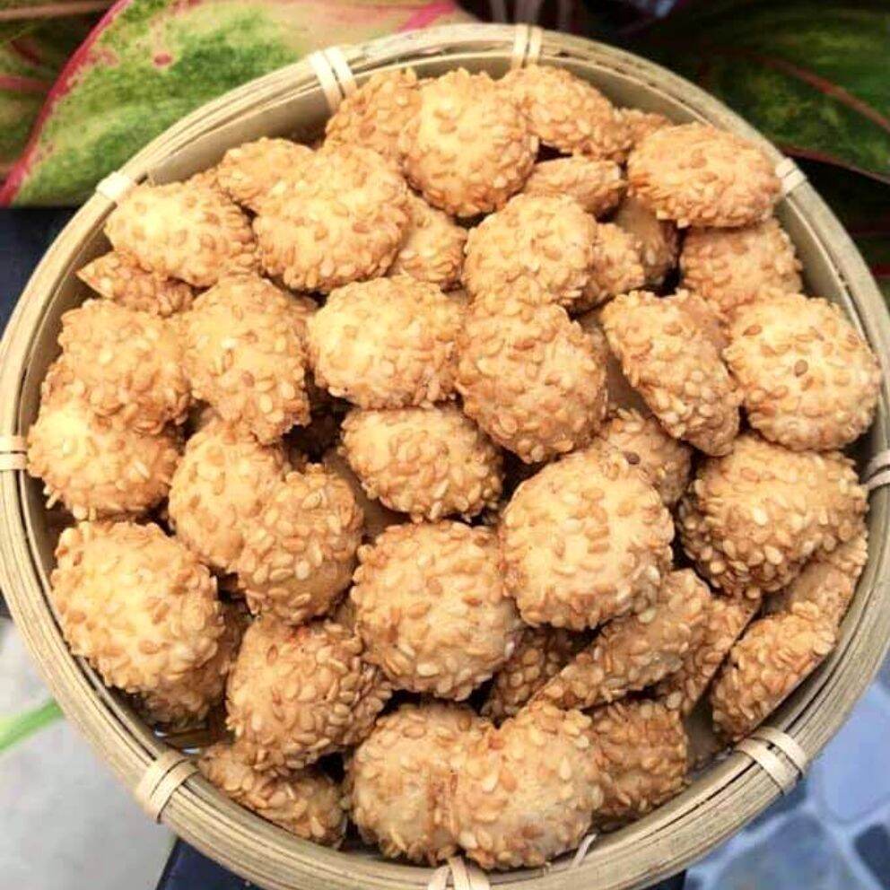 Bánh Trứng Nhện Mè Vừng Thơm Ngon - Đồ ăn vặt - 500gram