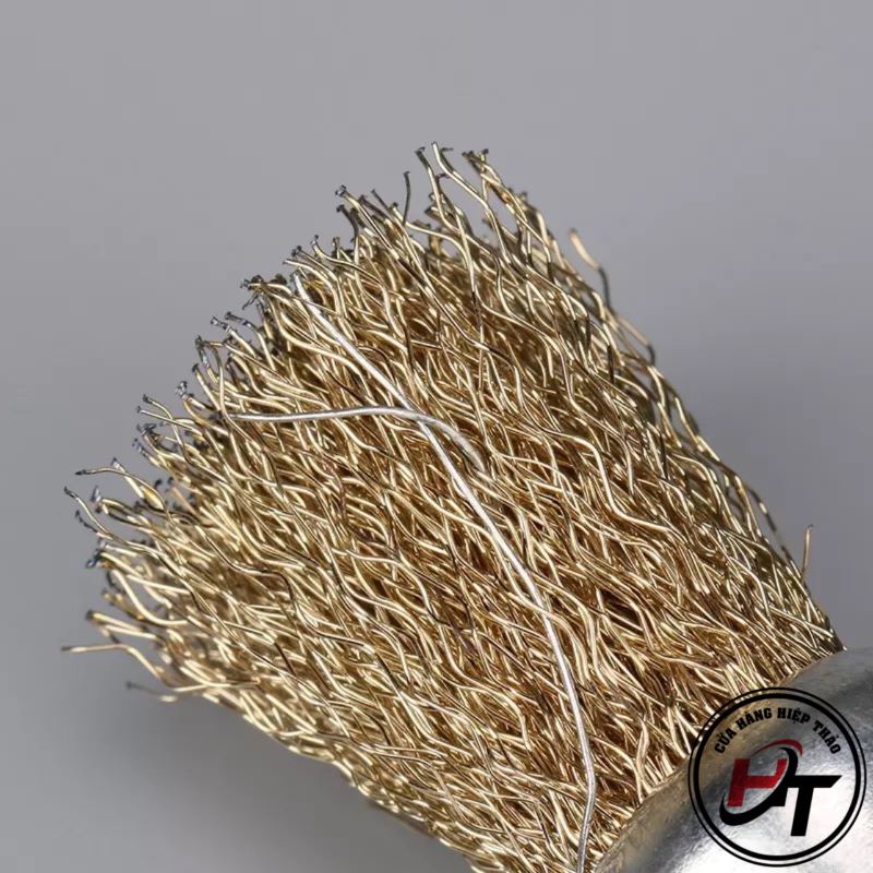 Chổi đánh rỉ sắt rỉ sét inox dạng bút chuôi 6mm lắp máy khoan CDR-BUT-6MM