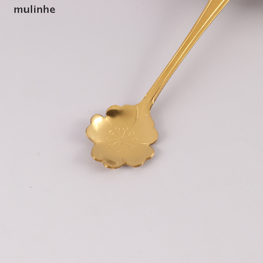 Muỗng Cà Phê Bằng Thép Không Gỉ Hình Hoa Cổ Điển