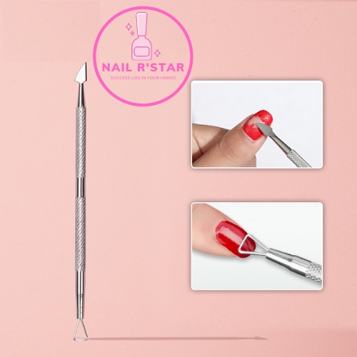 Cây đẩy da chết  - Cây cạo sơn gel, lấy khóe móng loại inox 304 chuyên dụng NAIL R’STAR