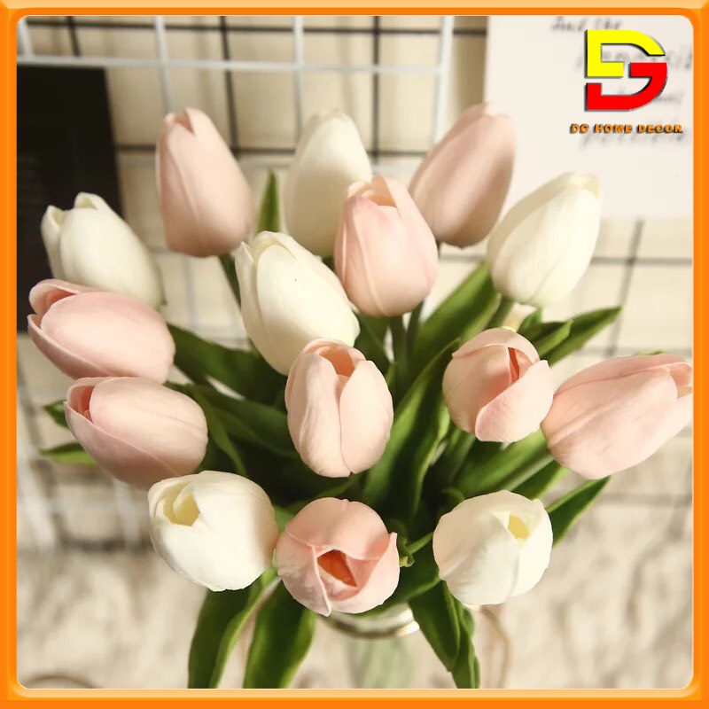 Bình Hoa Tulip Để Bàn Siêu Xinh Trang Trí Nhà Cửa, Làm Quà Tặng Độc Đáo Mã DG-46