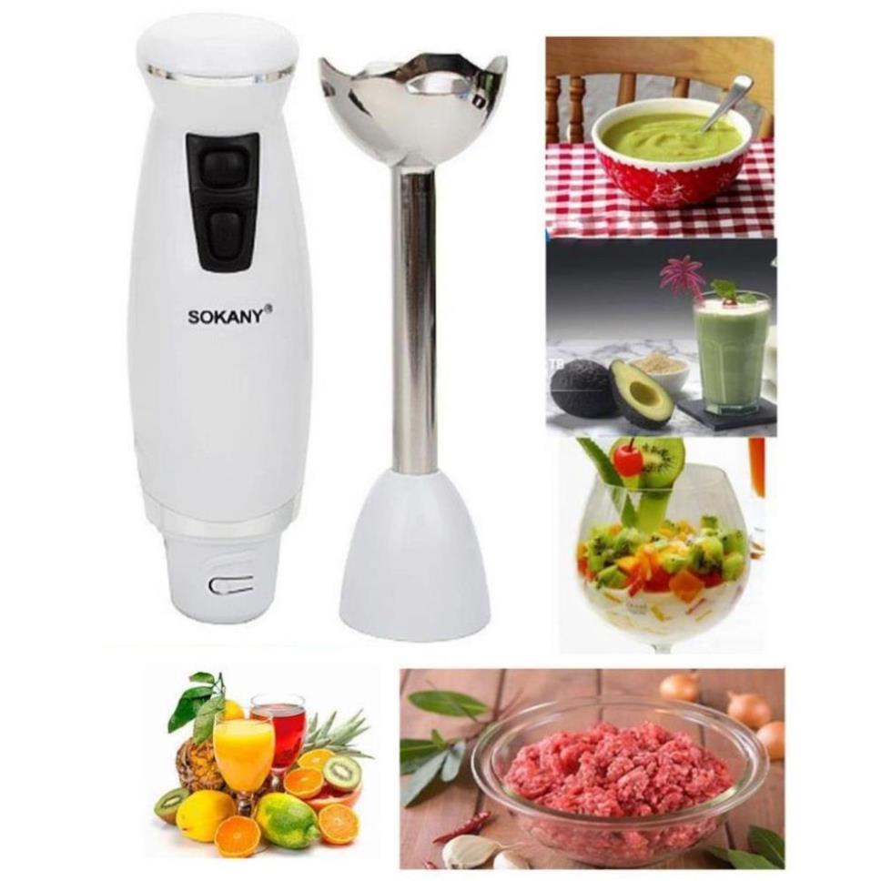 Máy xay cầm tay Sokany HB250A loại máy đơn,máy xay sinh tố cầm tay,Máy xay đa năng cao cấp - tongkhogiadung.vn