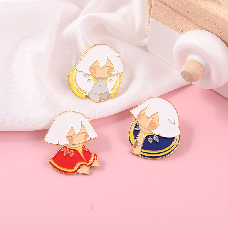 Ghim cài áo QIHE JEWELRY hình hoàng tử Guangyu hoạt hình