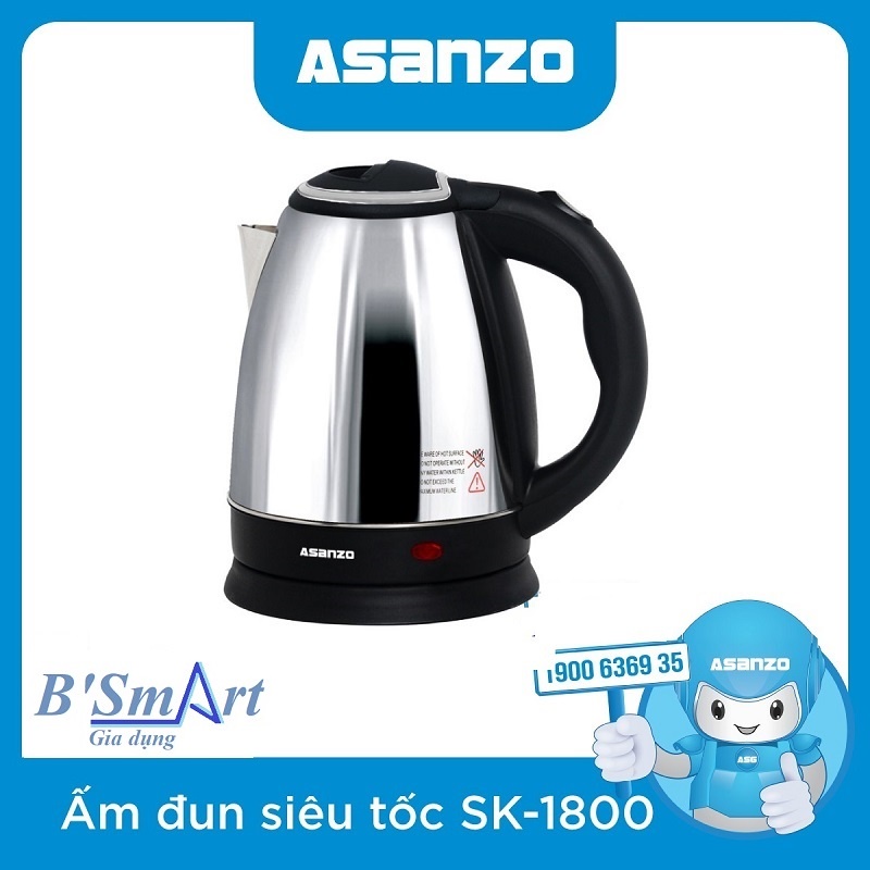 Ấm siêu tốc Asanzo SK-1800