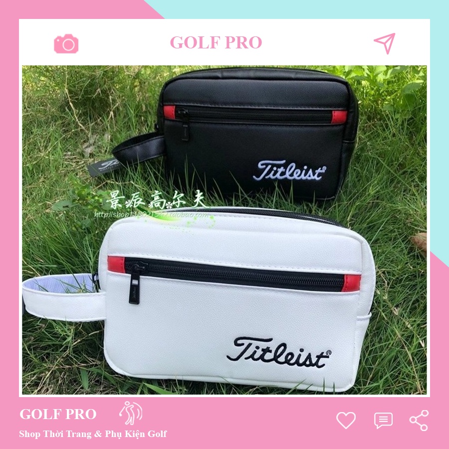 Túi golf cầm tay nam nữ clutch mini 2 ngăn Tiliest chống nước cao cấp đựng phụ kiện cá nhân tiện lợi CT027