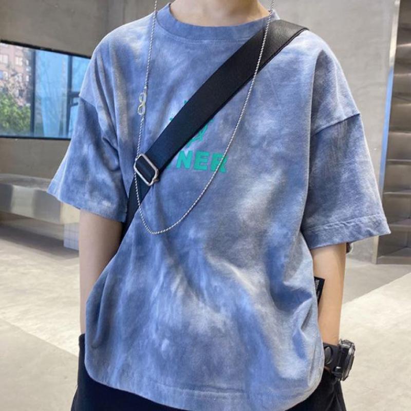 Áo Thun Cotton Tay Ngắn Dáng Rộng Thời Trang Mùa Hè Thời Trang Cá Tính Cho Bé Trai