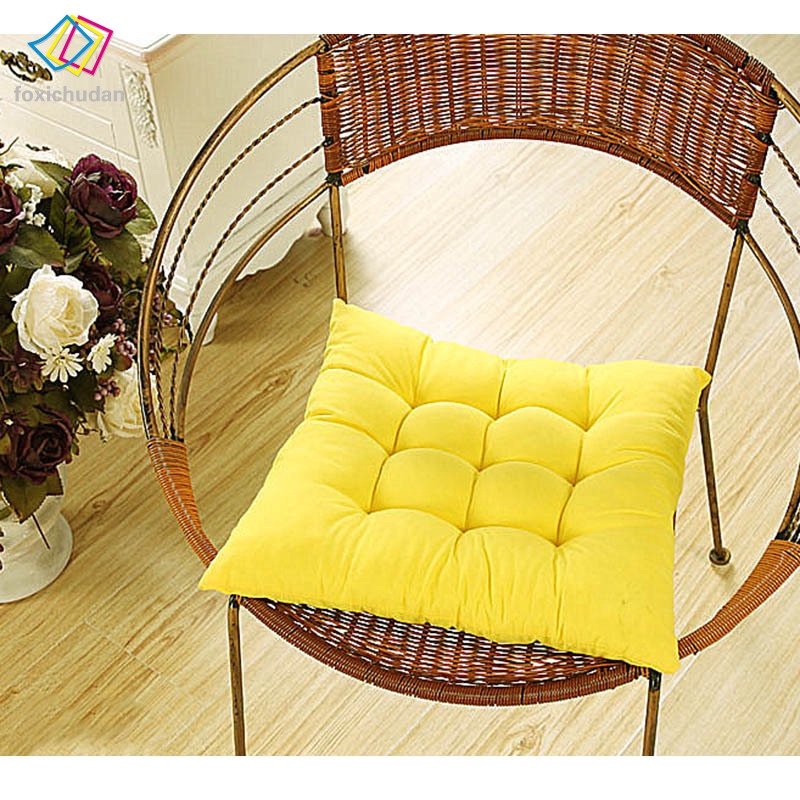 Đệm lót ghế ngồi mềm mại đàn hồi bằng polyester kích thước 41x41cm dùng trong nhà bếp/văn phòng