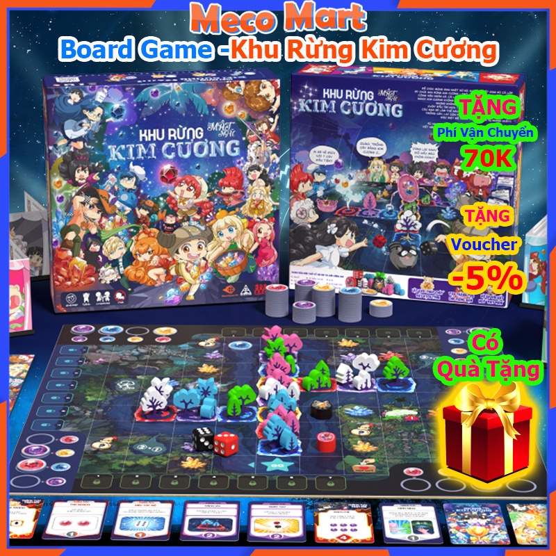 Board Game Khu Rừng Kim Cương, Lớp Học Mật Ngữ, Bộ Trò Chơi Cực Thú Vị cho Cả Gia Đình và Bạn Bè, Đồ Chơi MecoMart
