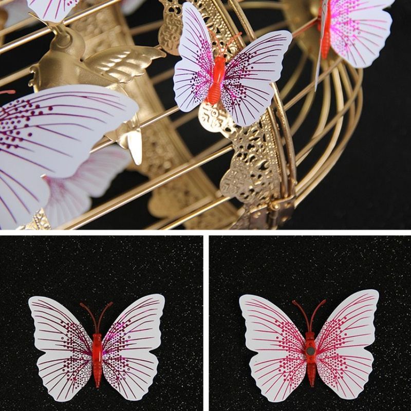 Sticker Nam Châm Dán Tường Trang Trí Hình Bướm 3D