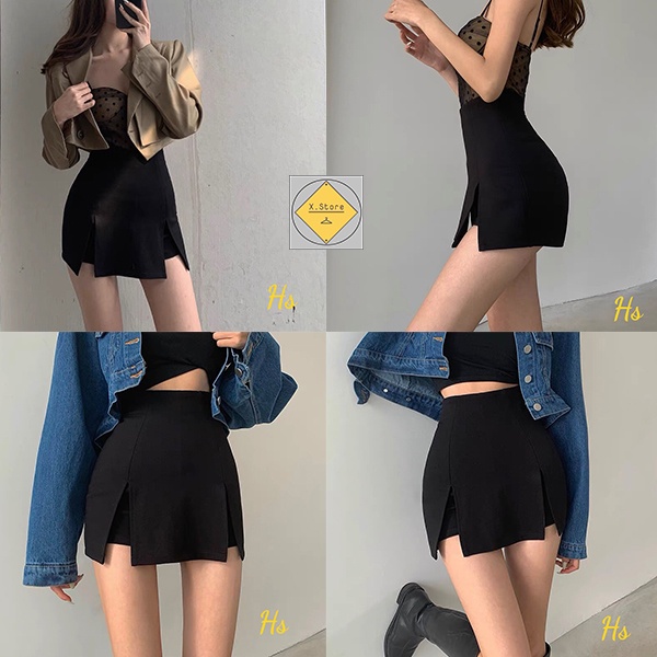 Chân Váy Kaki Xẻ 2 Bên Đùi Có Quần Chất Liệu Mềm Mịn Kèm Ảnh Thật Tự Chụp + Video Đánh Giá X.Store Unisex Hot Trend 977