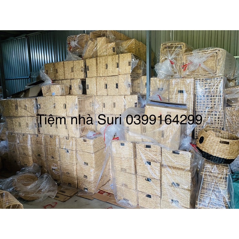 Khay lục bình size S ⚡ RẺ VÔ ĐỊCH ⚡ Khay lục bình thiết kế đẹp mắt, đan thủ công tỉ mỉ chắc chắn, kích thước 33x22xH15cm