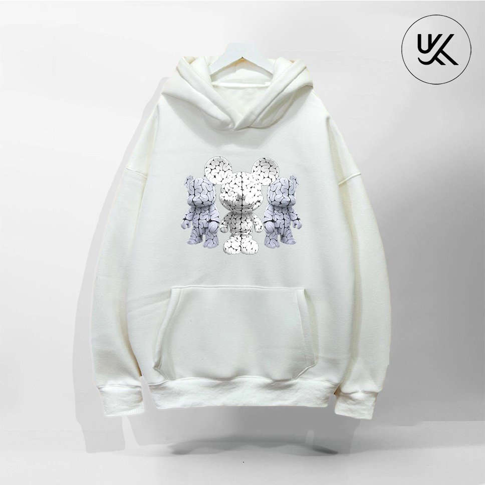 Áo khoác Nỉ HOODIE Nikolas Oversize, Form dáng RỘNG màu xám xanh khói, be, nỉ bông Cao Cấp Unisex Nam Nữ - KKIMShop