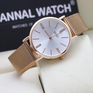 ĐỒNG HỒ SINO DÂY LỤA-2 MÀU SANG TRỌNG