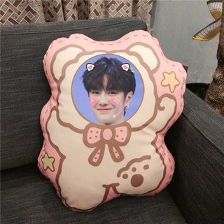 Gối ôm hình Vương Nhất Bác phiên bản búp bê dễ thương, hình người kích thước 30cm*30cm